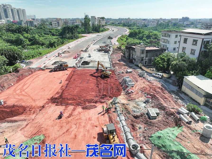 茂東片區重點道路建設項目跑出“加速度”