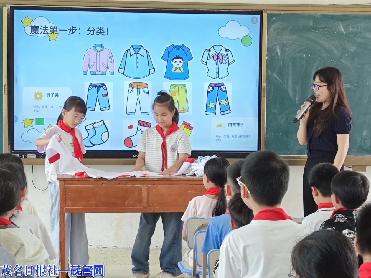 广茂健职院把“劳动课堂”搬进中小学
