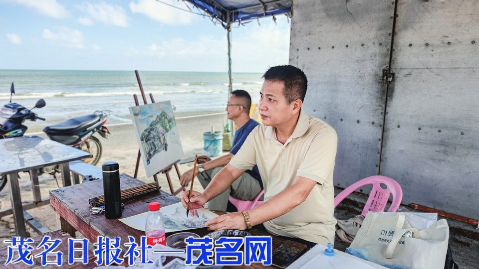 ​笔墨绘滨海 丹青迎省运