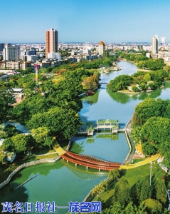 城市绿道穿越新湖公园。<br>