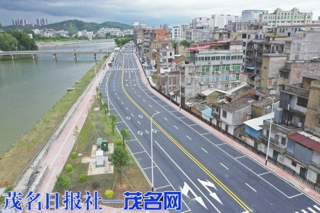 搁置30多年的沿江路（竹栏街）建成通车。<br>