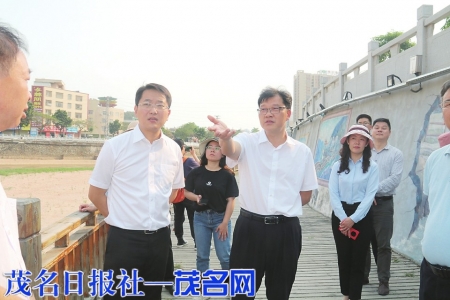 　　信宜市委书记罗汉杰，信宜市委副书记、市长龚庆带队调研入城碧道规划建设。<br>