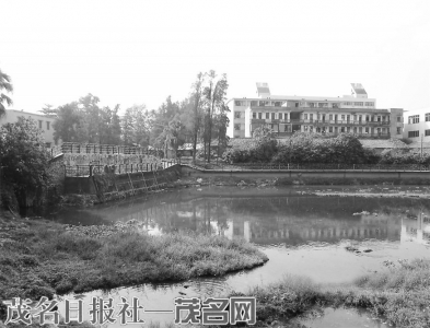 一号湖整治前。<br>